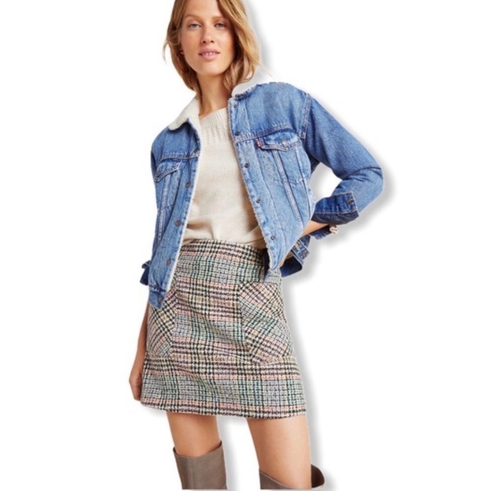 MAEVE by Anthropologie wool blend skirt